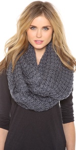 Paula Bianco chunky knit scarf, $85